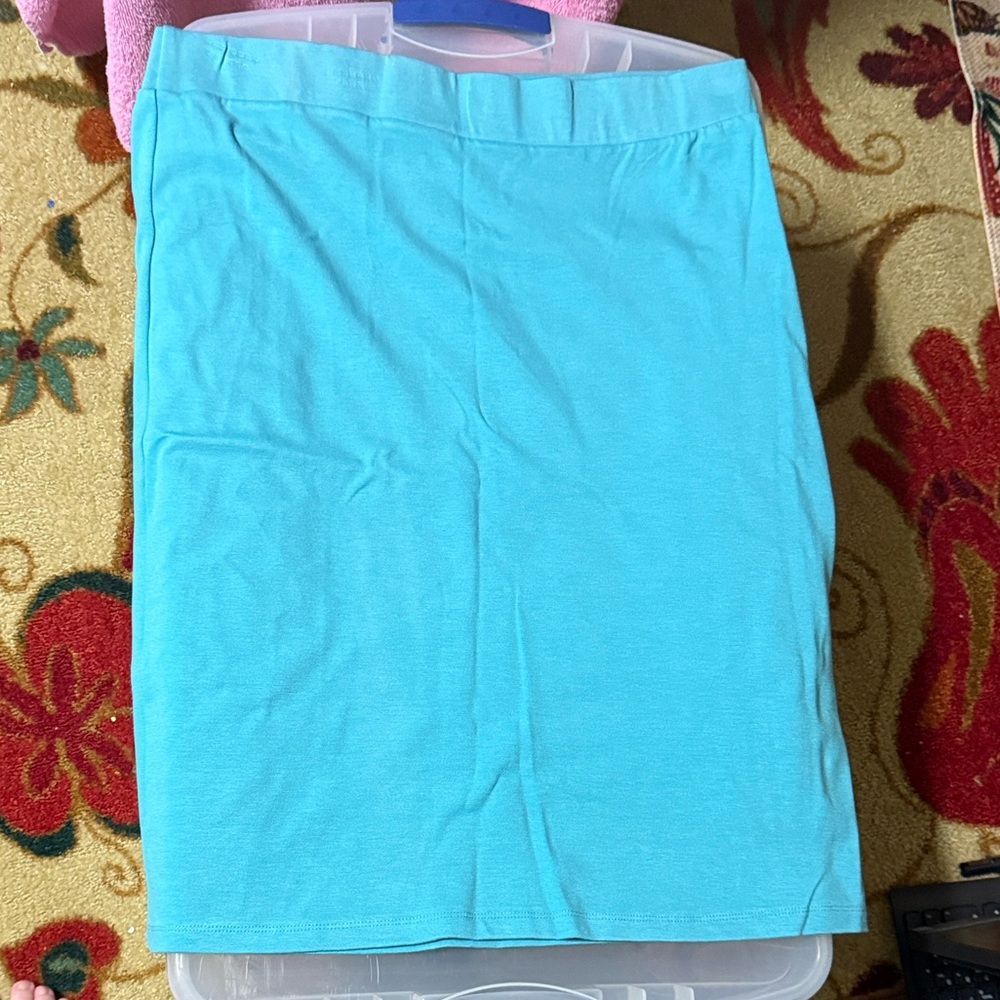 Vibrant Teal Midi Skirt Zenana outfitters 3xl